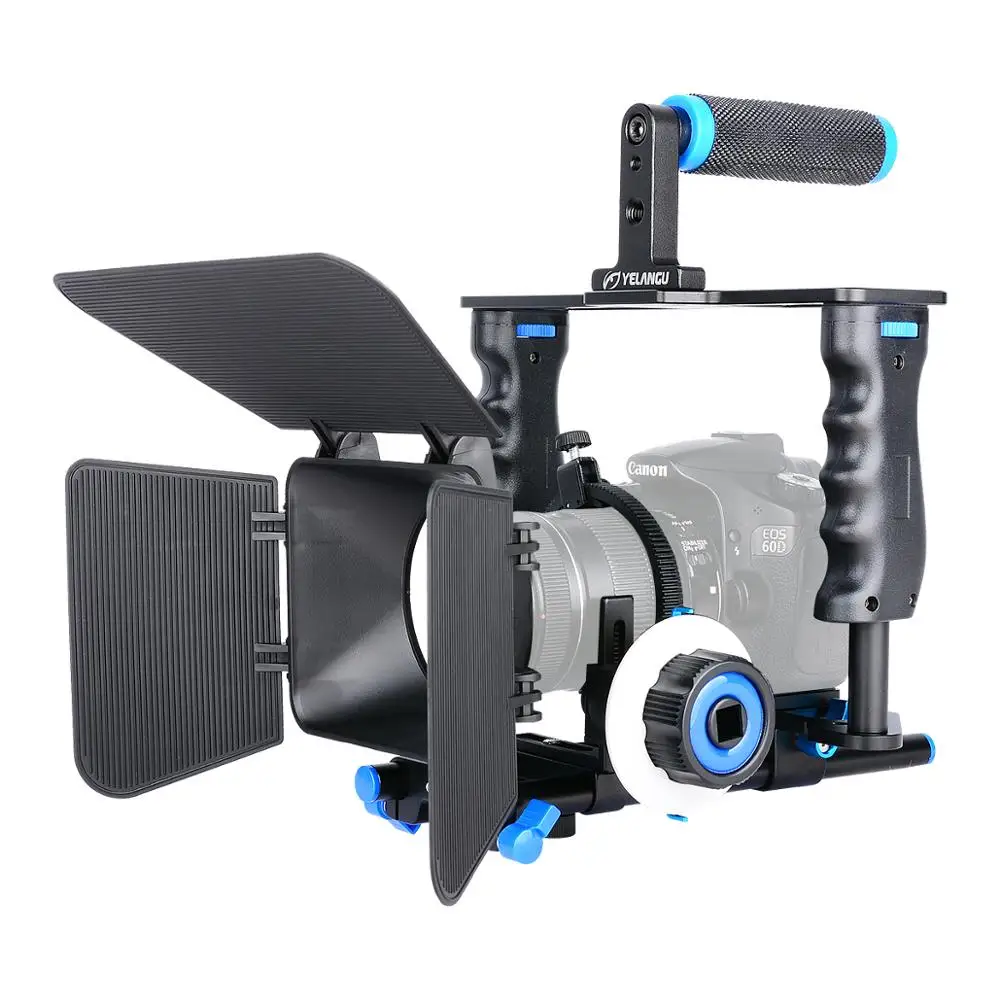 Camera Shoulder Rig Kit - Powerwin DSLR Camera Stabilizer Cage Video