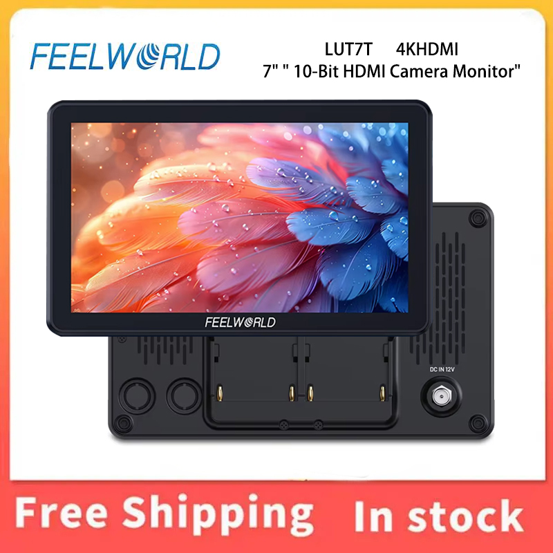 Camera Monitor 7 Inch Hdmi 4K - FEELWORLD LUT7T 7 Inch On-Camera Field