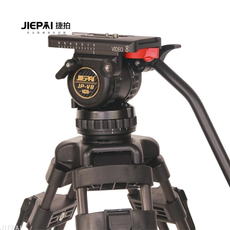 Video Tripod Fluid Head 75Mm - Jeipai VIDEO 8 JP-V8 Pro Fluid