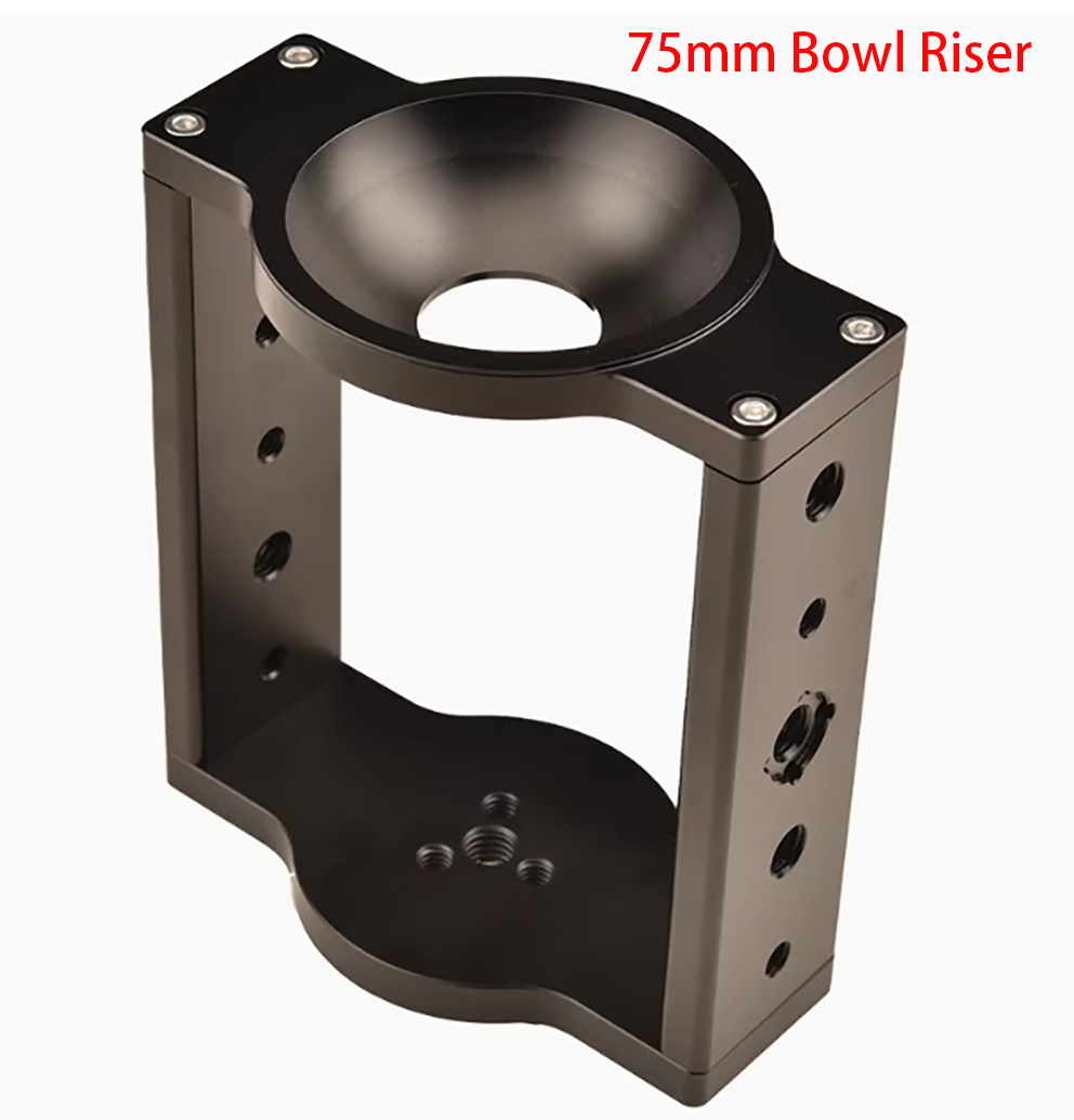 Video Tripod Fluid Head 75Mm - 75mm Tripod Head Bowl Riser,Aluminium Half