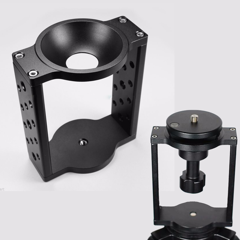 Video Tripod Fluid Head 75Mm - 65mm/75mm/100mm Aluminium Half Ball Flat to