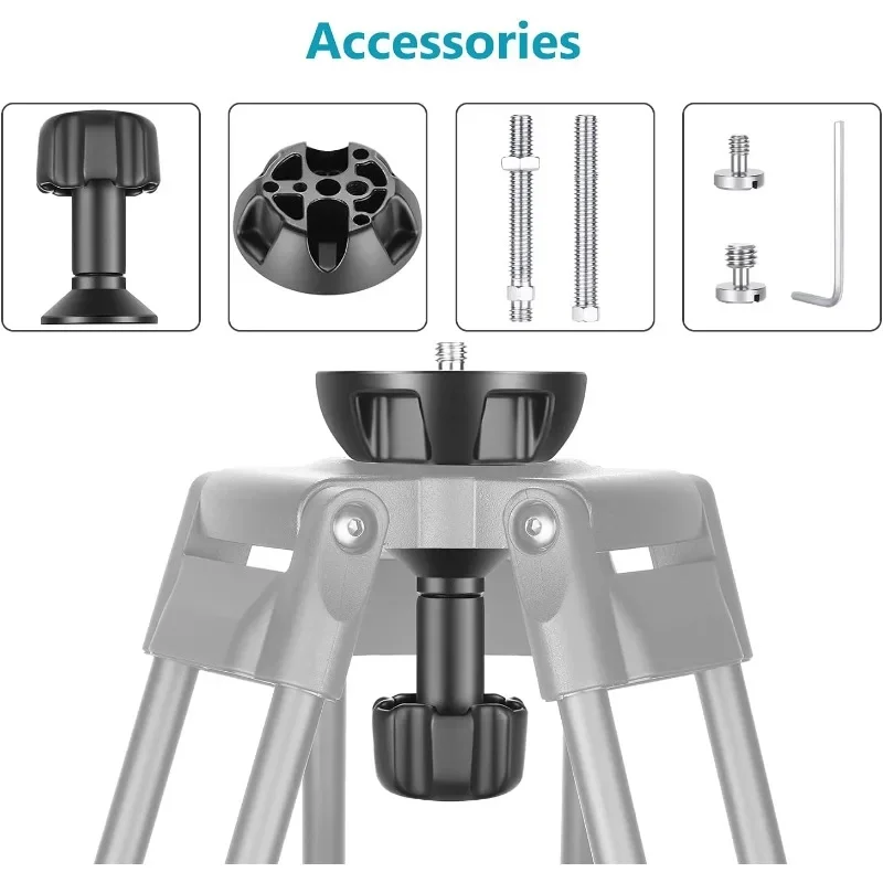 Video Tripod Fluid Head 75Mm - 75mm Bowl Adapter, Metal Half Ball