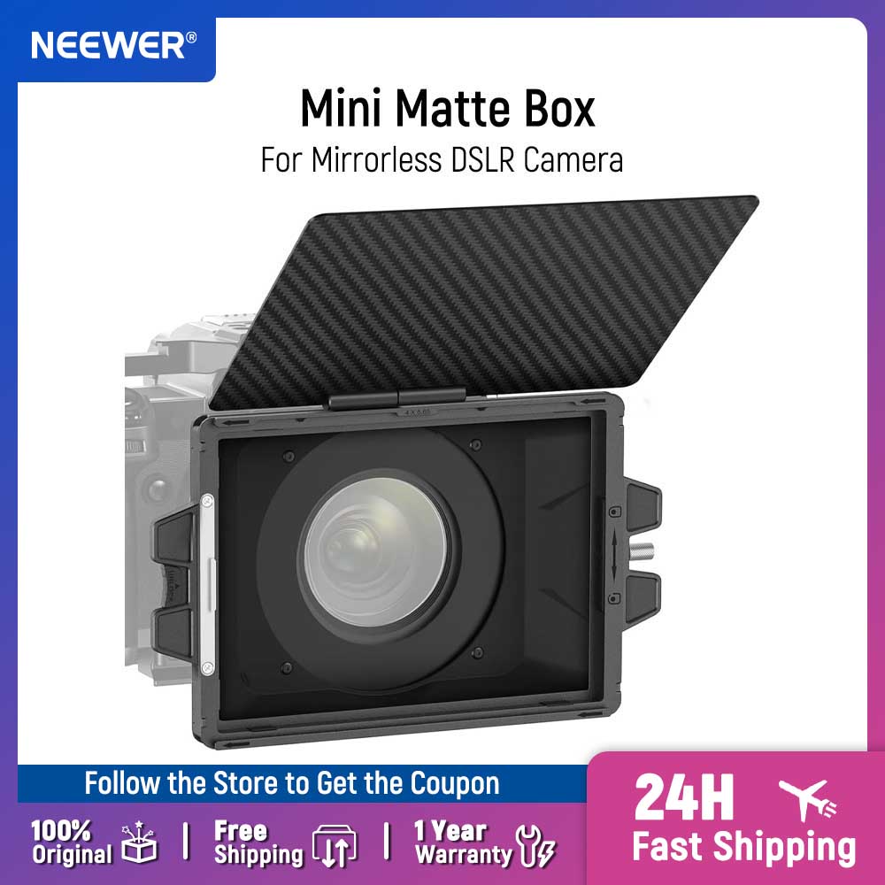 Follow Focus Kit Wireless - NEEWER PG002 Mini Matte Box with
