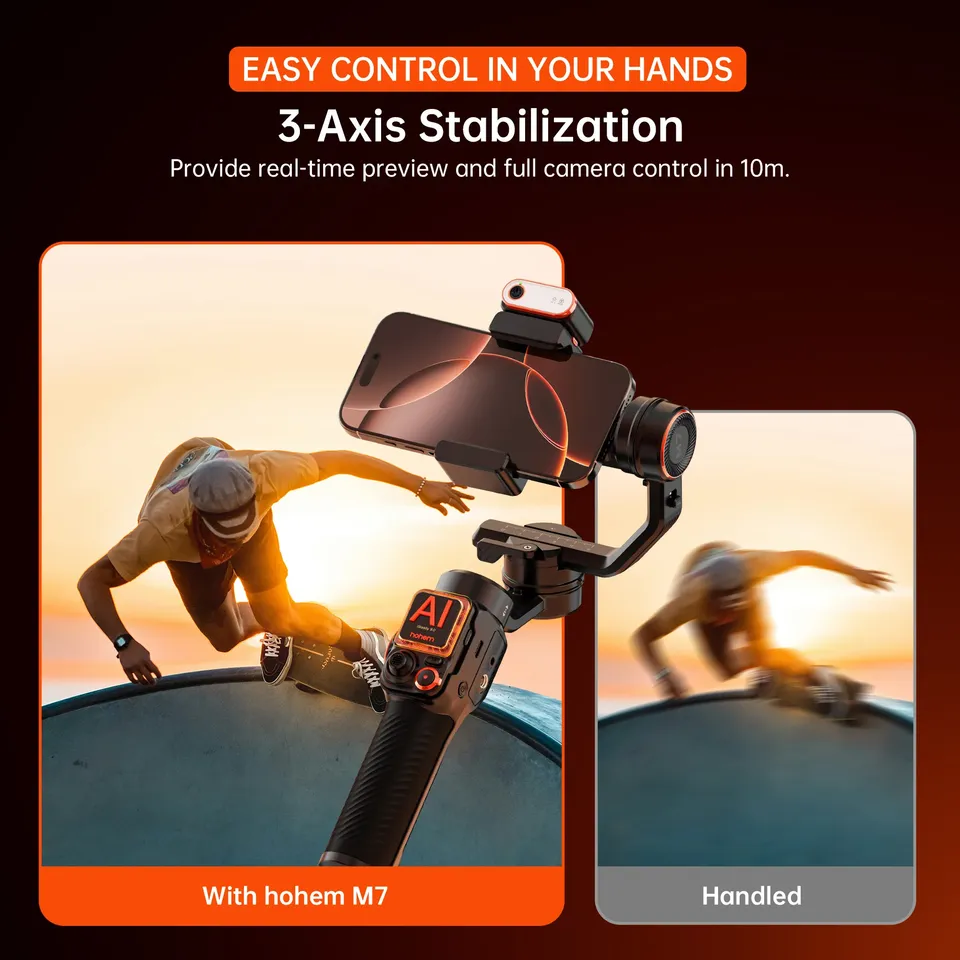 M7 2025 Gimbal New 3-Axis Mobi - Gimbal Stabilizer For Phone 3 Axis recension och pris