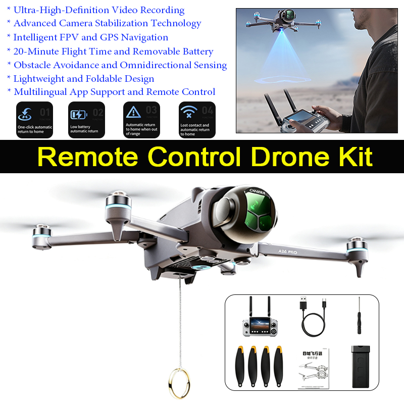 A26 Pro GPS Drone with 4.5-inc - Camera Gimbal Stabilizer 3 Axis Dslr recension och pris