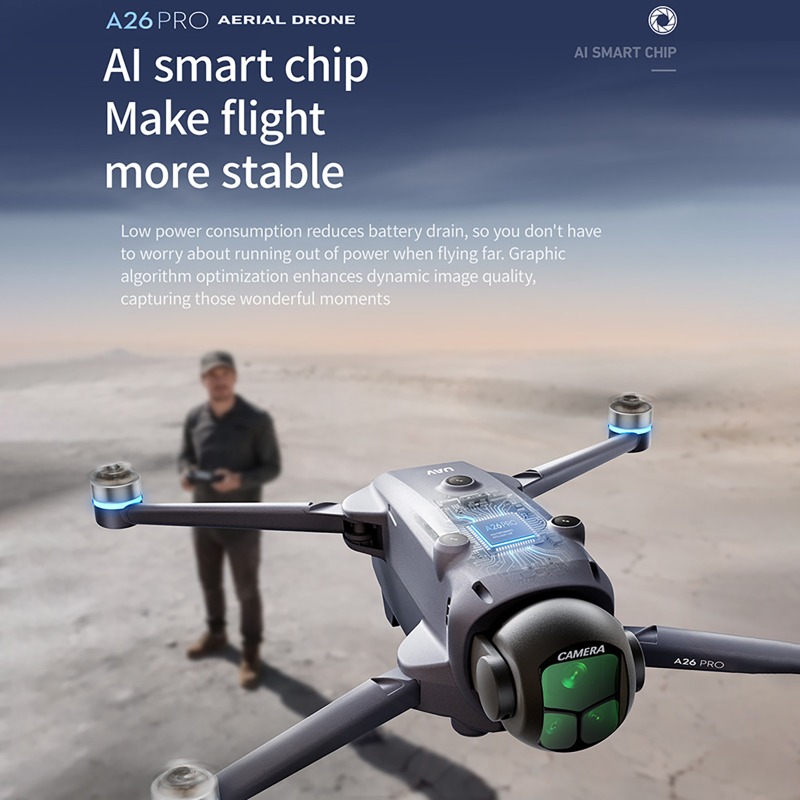 A26 Pro GPS Drone with 4.5-inc - Camera Gimbal Stabilizer 3 Axis Dslr recension och pris