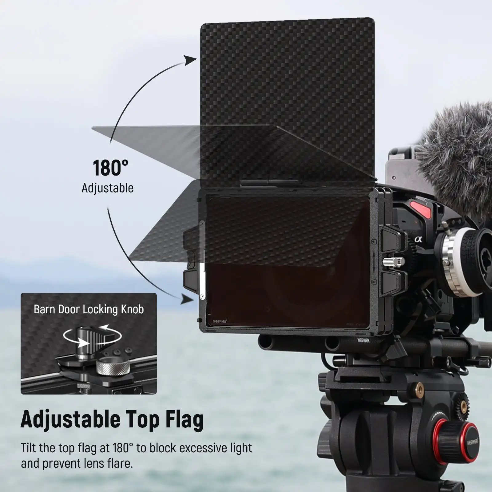 NEEWER Mini Matte Box with 2PC - Matte Box 4X5.65 recension och pris