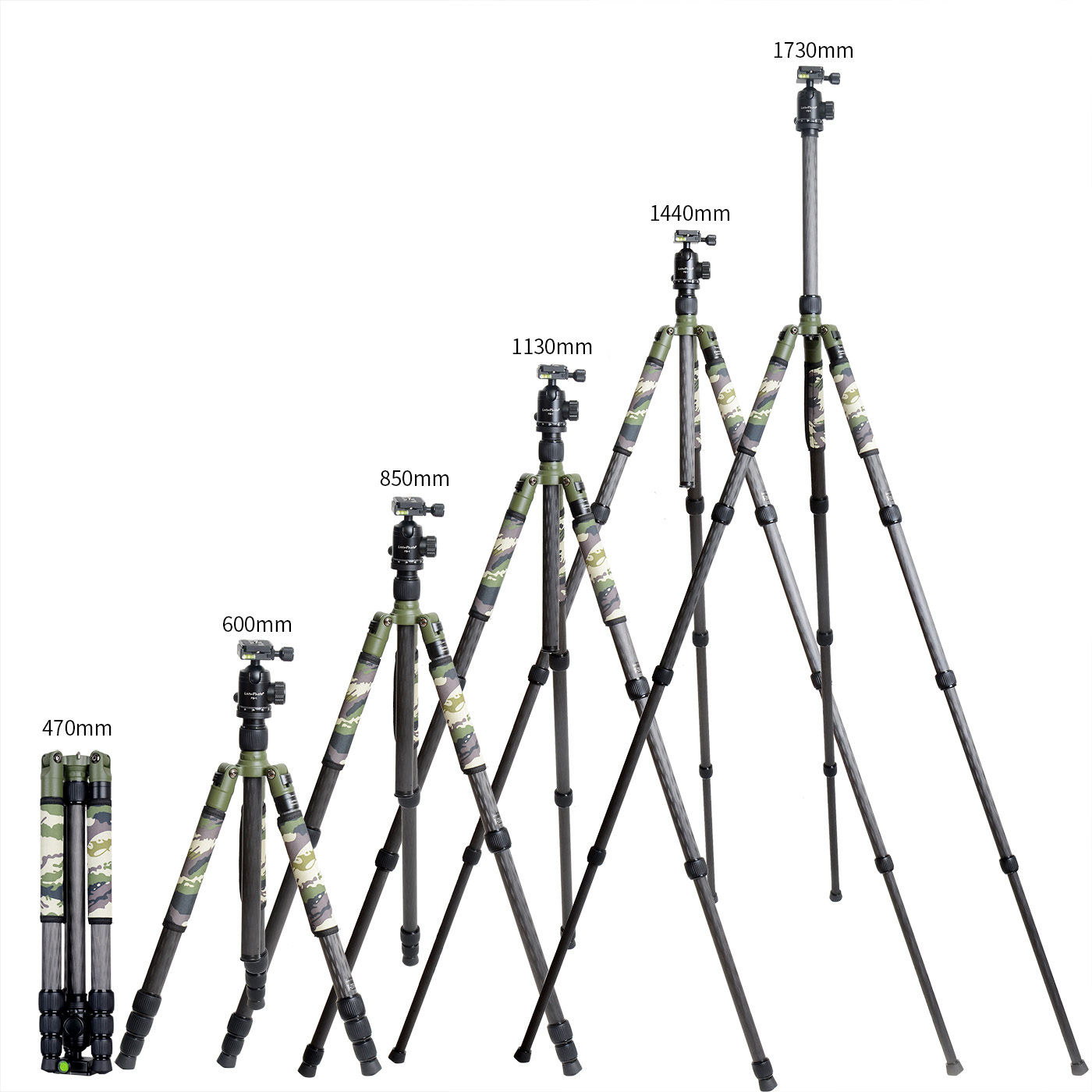COBONE XILETU Camouflage Carbo - Video Head Tripod Carbon Fiber recension och pris