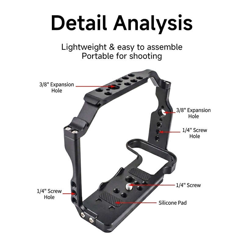 Camera Cage for Canon EOS R10  - Camera Cage Rig Dslr recension och pris