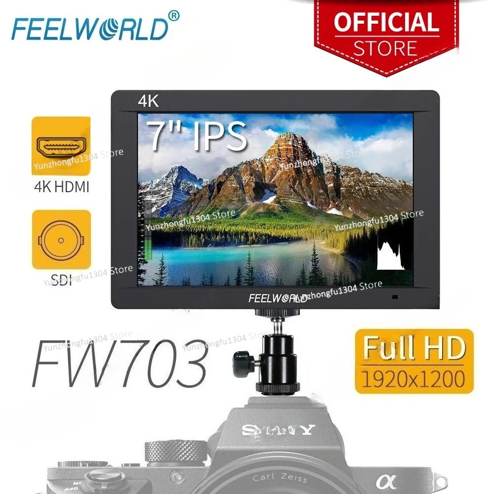 FEELWORLD 7 Inch FW703  IPS Fu - Camera Monitor 7 Inch Hdmi 4K recension och pris