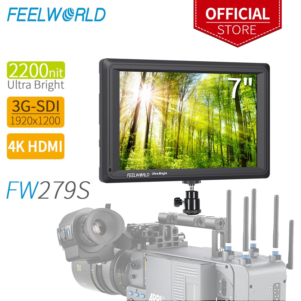 FEELWORLD FW279S 7 Inch 2200ni - Camera Monitor 7 Inch Hdmi 4K recension och pris