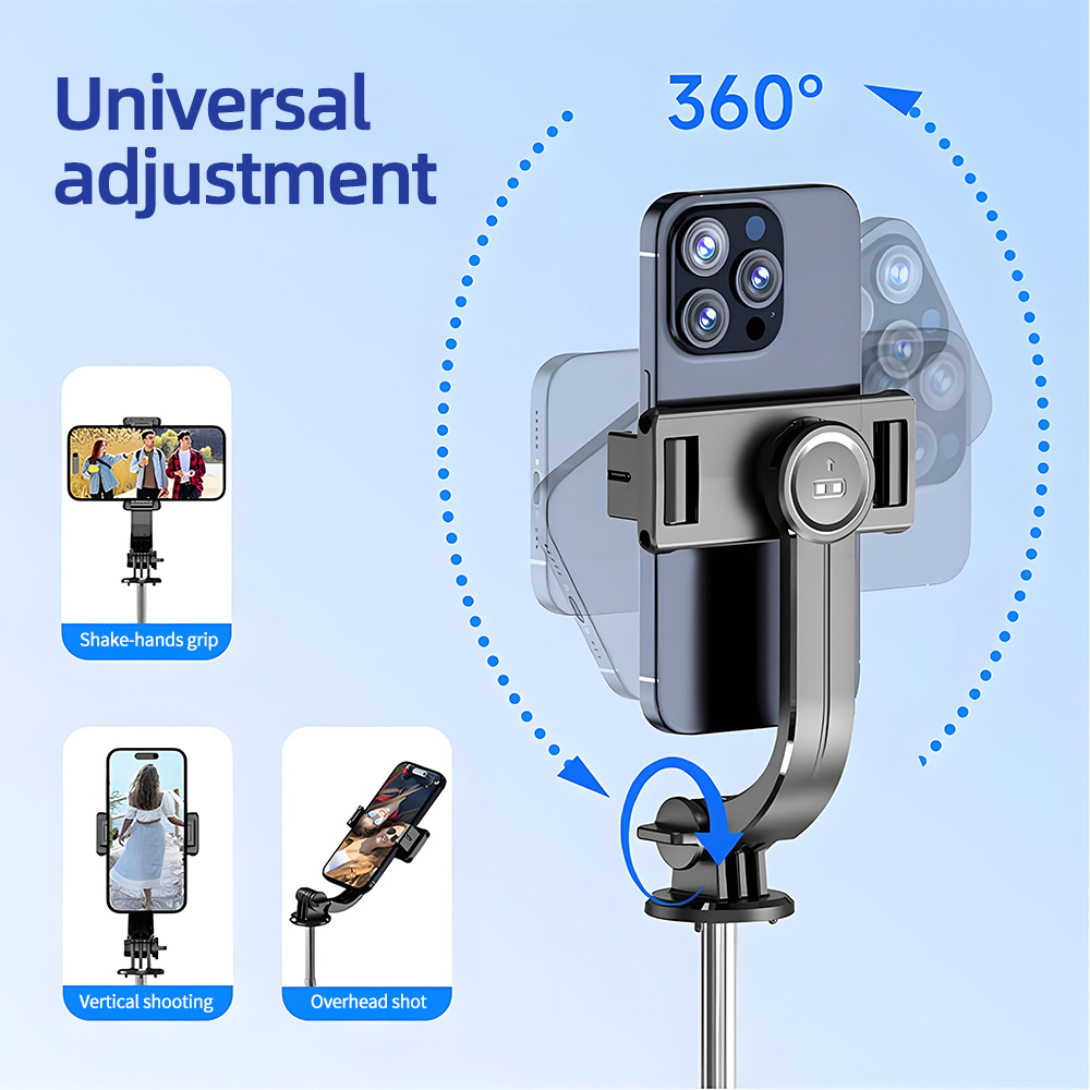 Foldable Selfie Stick Doule LE - Video Head Tripod Carbon Fiber recension och pris
