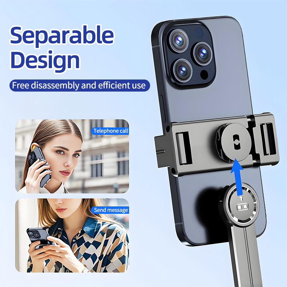 Foldable Selfie Stick Doule LE - Video Head Tripod Carbon Fiber recension och pris
