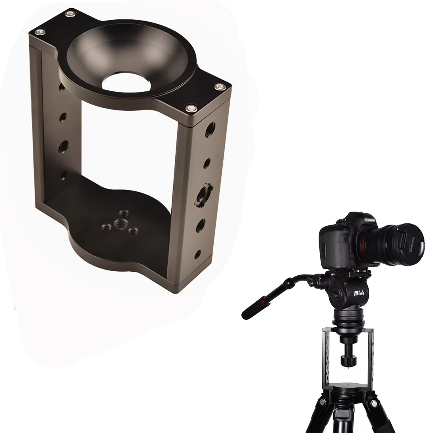 75mm Tripod Head Bowl Riser,Al - Video Tripod Fluid Head 75Mm recension och pris