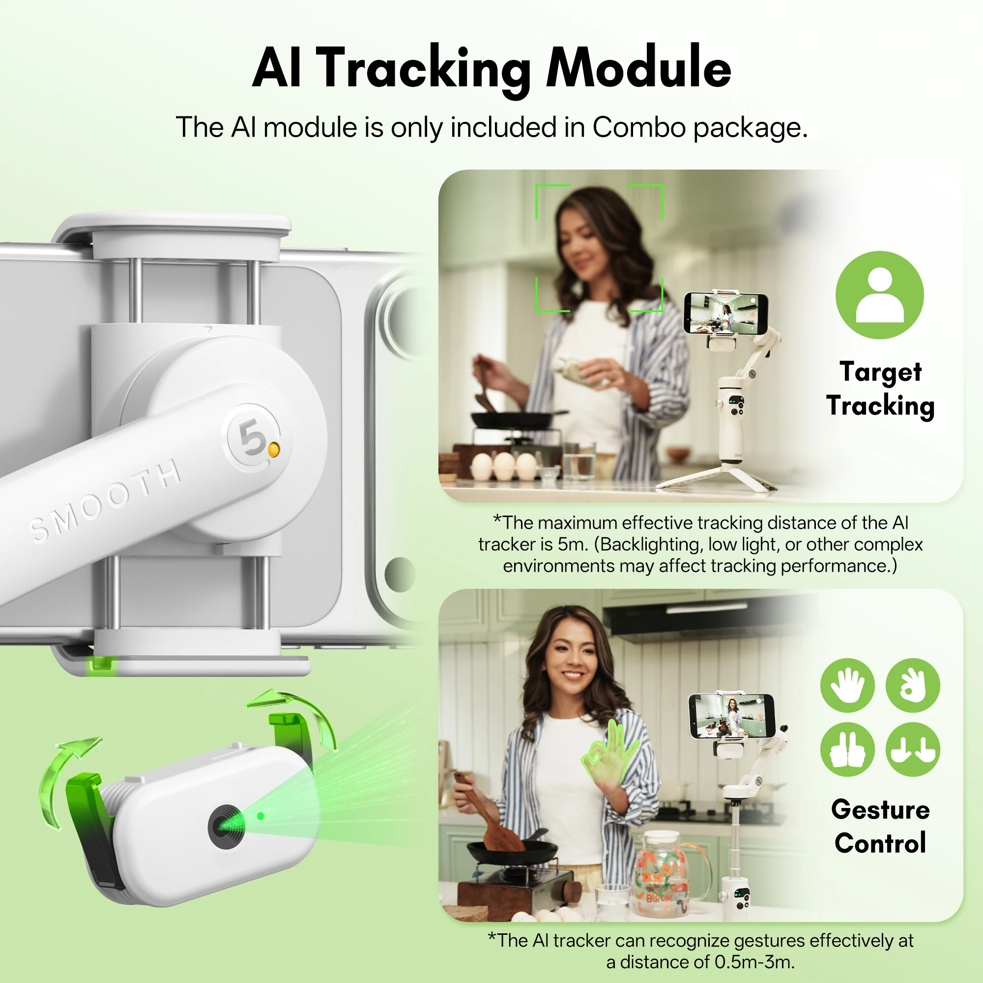 ZHIYUN Smooth Q5 Ultra Combo H - Gimbal Stabilizer For Phone 3 Axis recension och pris