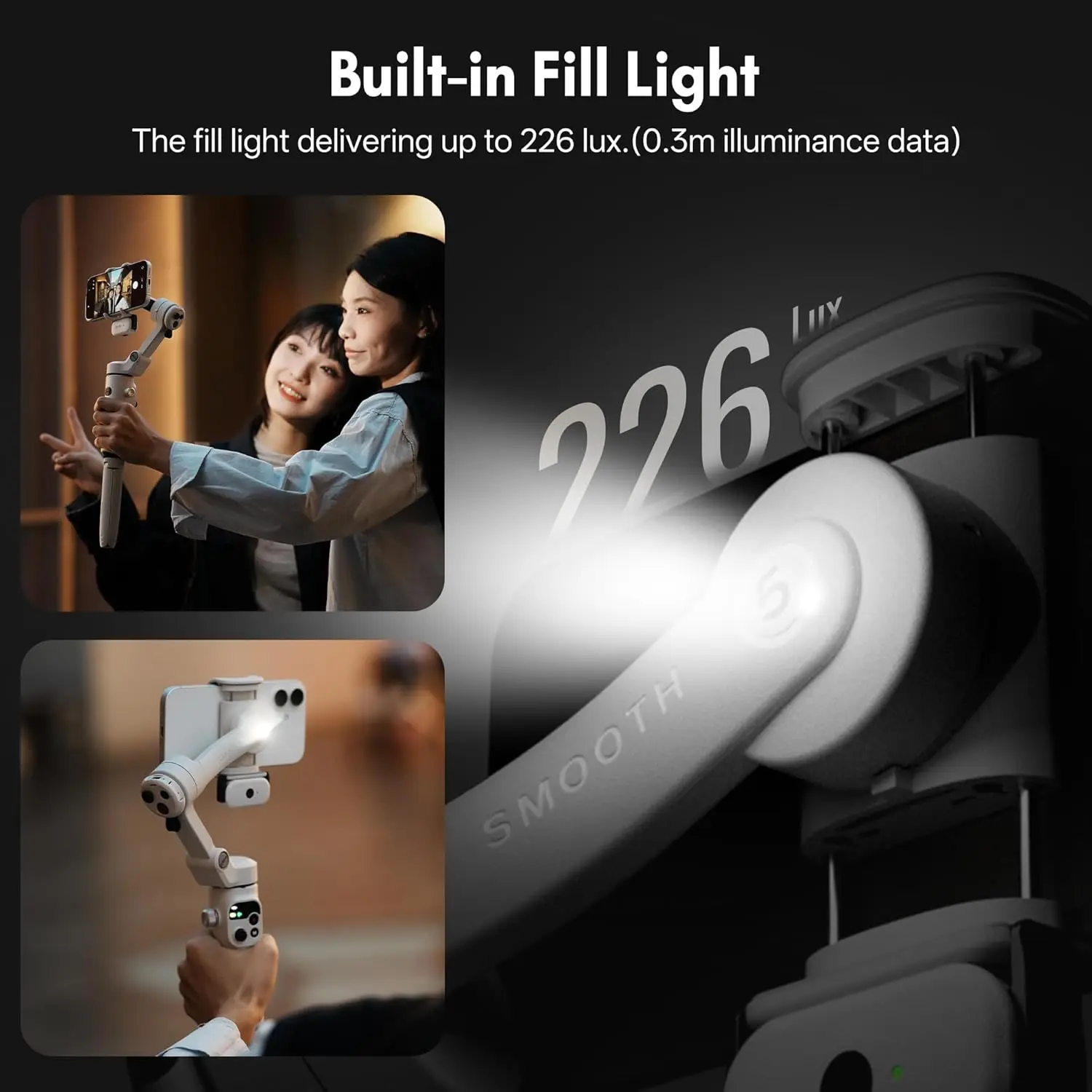 ZHIYUN Smooth Q5 Ultra Combo H - Gimbal Stabilizer For Phone 3 Axis recension och pris