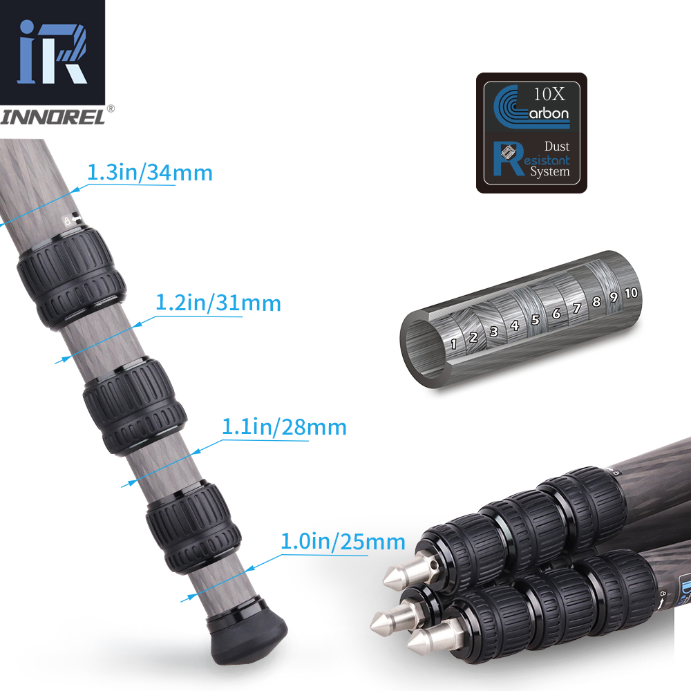 ST344C Professional Carbon Fib - Video Tripod Fluid Head 75Mm recension och pris