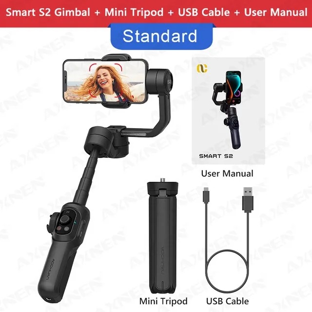 AOCHUAN Smart 2S 3-Axis Handhe - Gimbal Stabilizer For Phone 3 Axis recension och pris