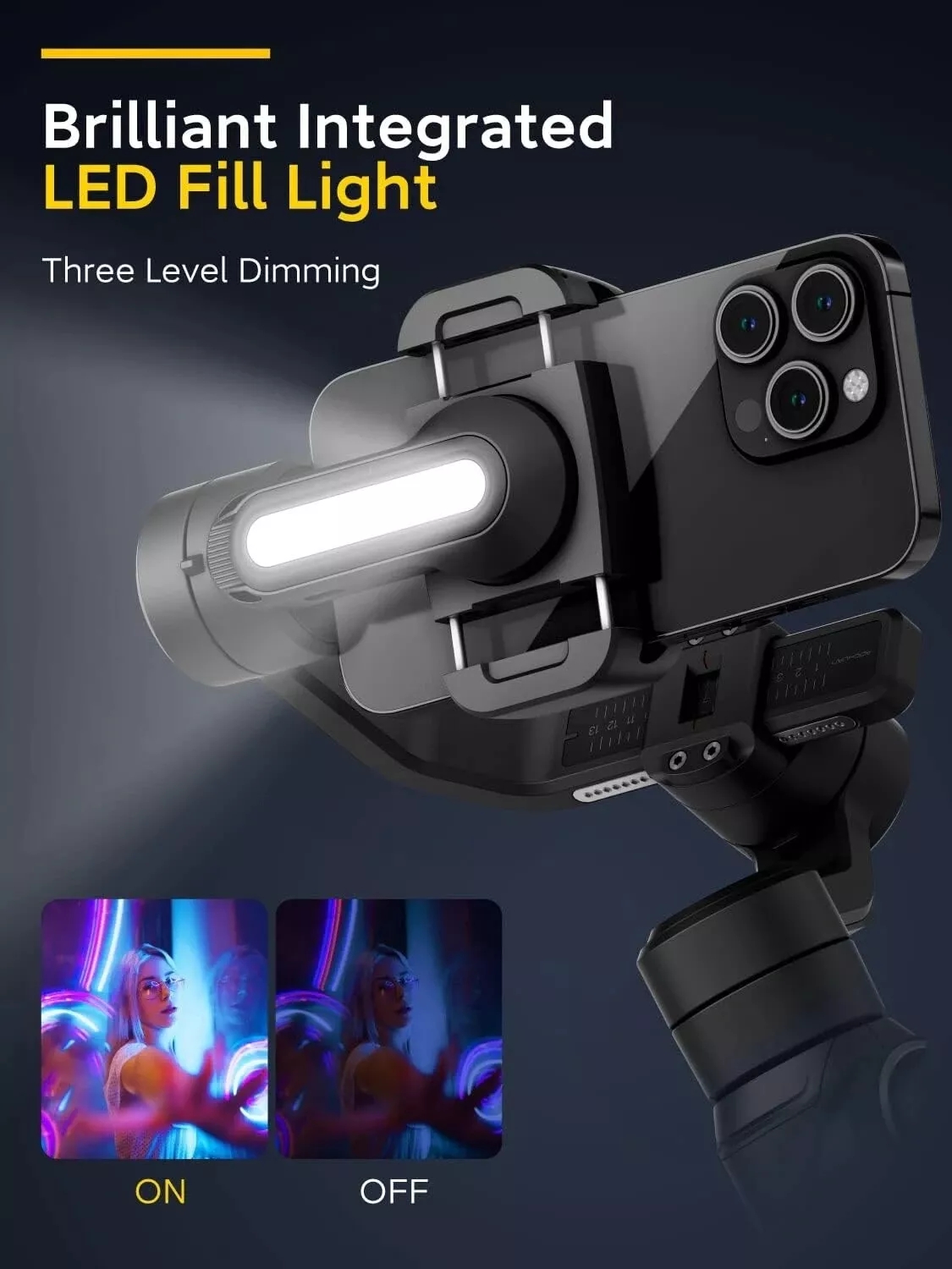 AOCHUAN Smart 2S 3-Axis Handhe - Gimbal Stabilizer For Phone 3 Axis recension och pris