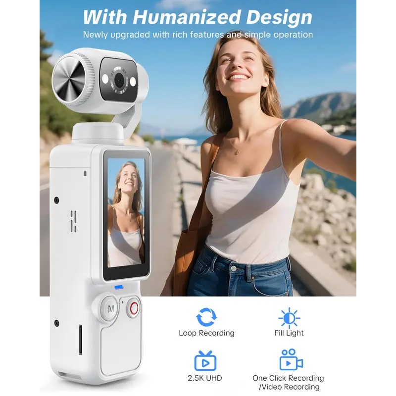 Handheld Pocket Gimbal Camera  - Camera Gimbal Stabilizer 3 Axis Dslr recension och pris