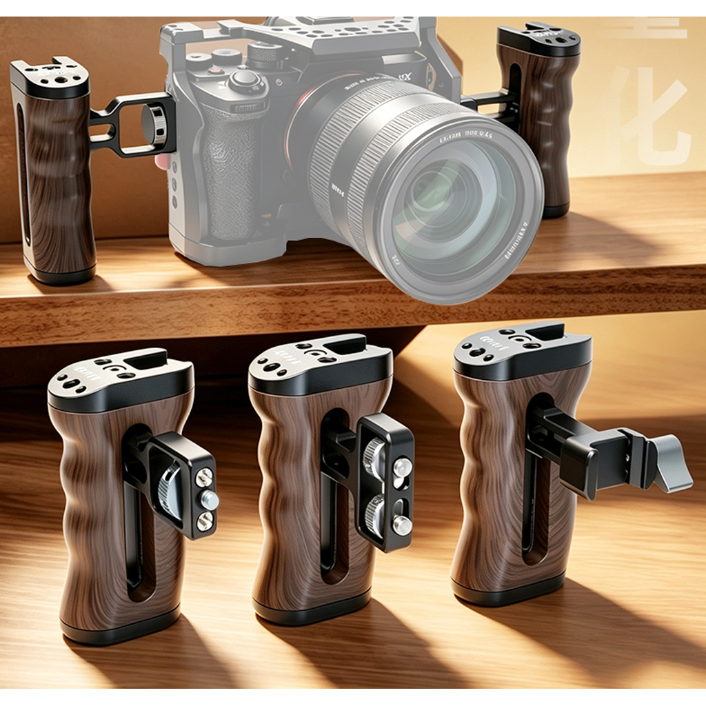 Camera Side Handle Wood‑Grain  - Camera Cage Rig Dslr recension och pris