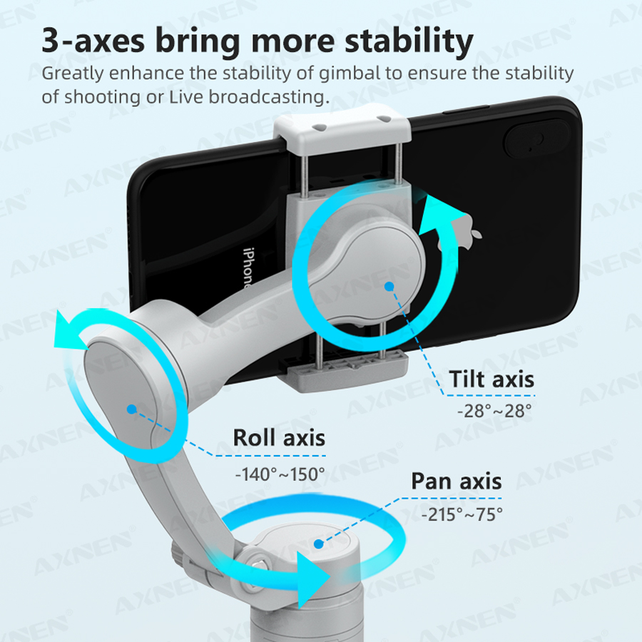 AXNEN 3-Axis Gimbal Handheld S - Gimbal Stabilizer For Phone 3 Axis recension och pris