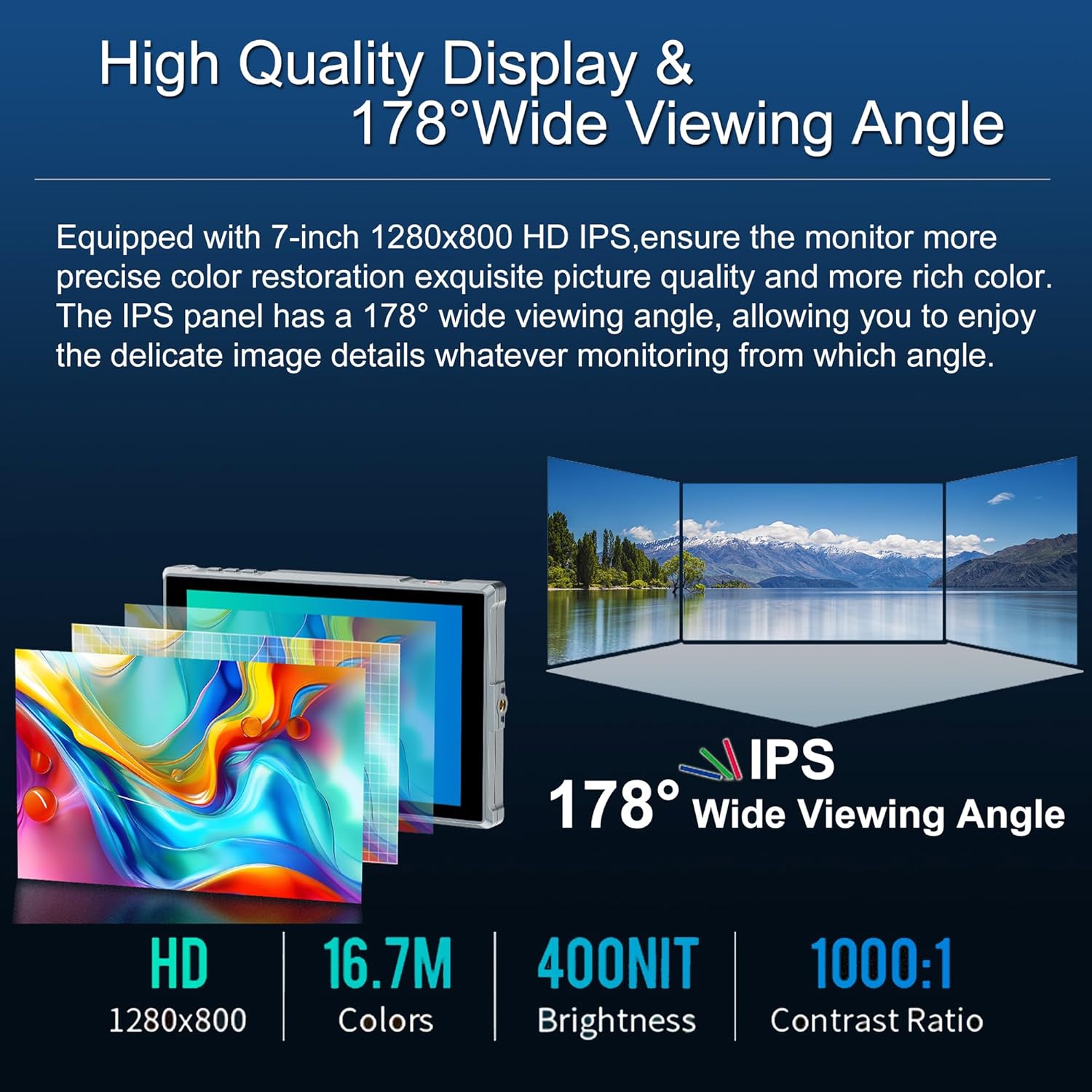 FEELWORLD FW759 PRO Field Moni - Camera Monitor 7 Inch Hdmi 4K recension och pris