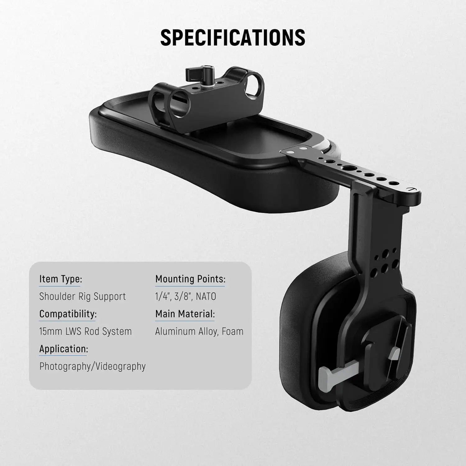 NEEWER Self Adjusting Spring L - Camera Shoulder Rig Kit recension och pris