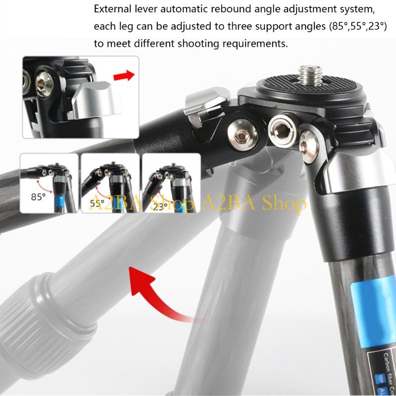 A2BA 360 Degree Rotating Gimba - Video Head Tripod Carbon Fiber recension och pris