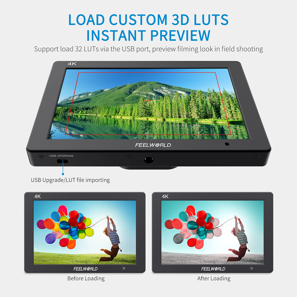 Feelworld T7 PLUS V2 7 Inch 3D - Camera Monitor 7 Inch Hdmi 4K recension och pris
