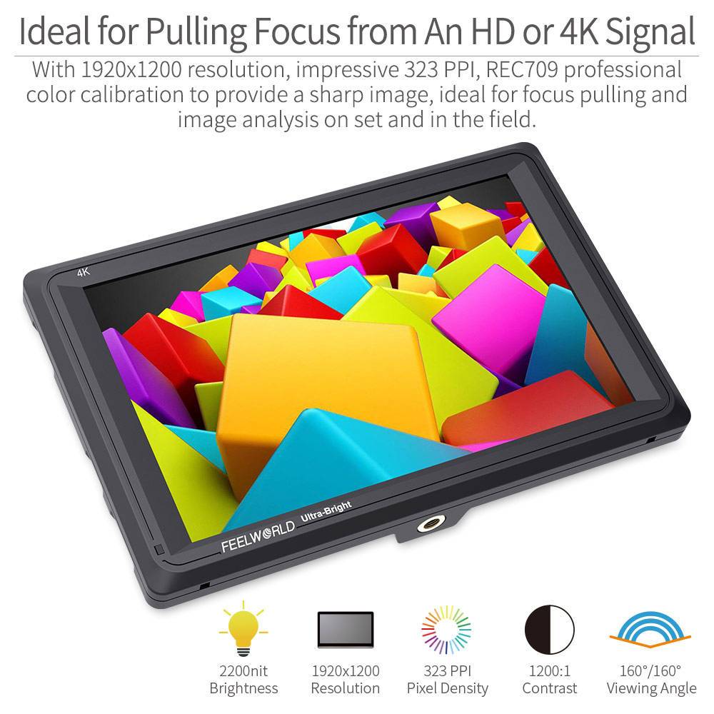 FEELWORLD FW279 7 Inch 2200nit - Camera Monitor 7 Inch Hdmi 4K recension och pris