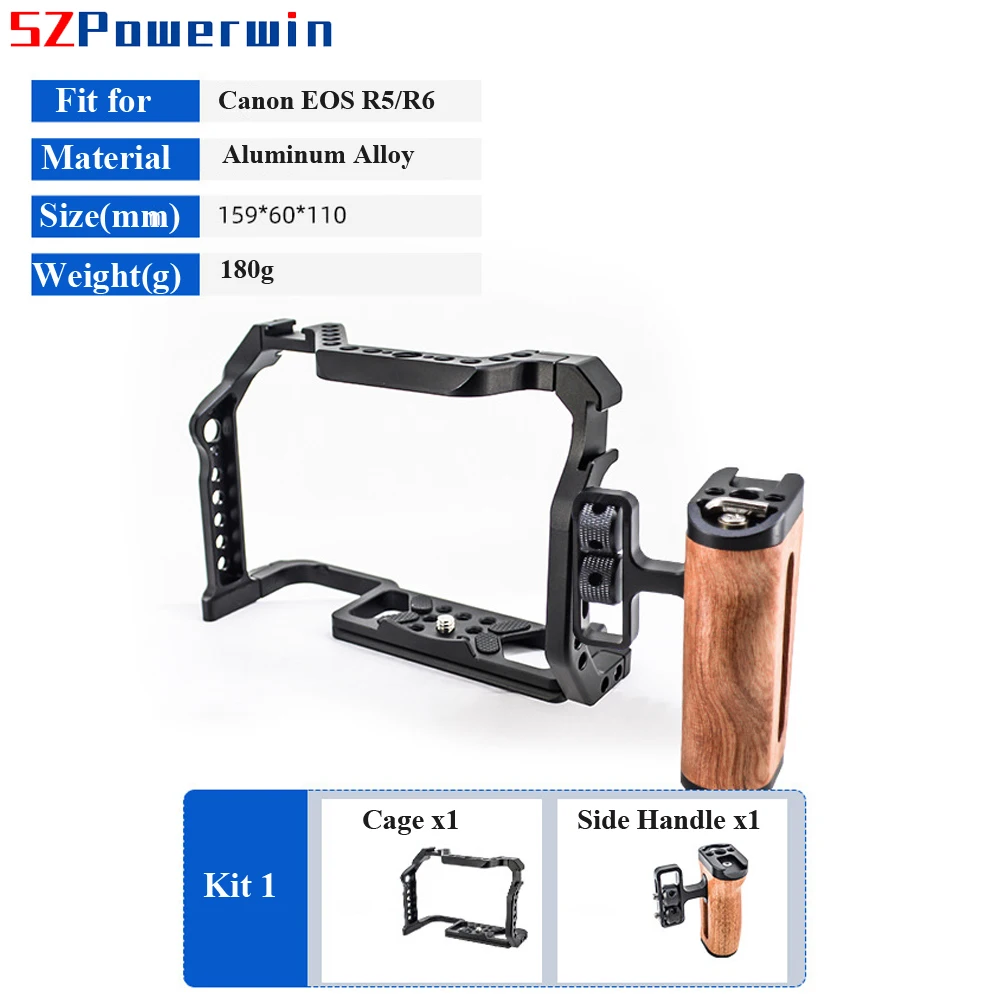Powerwin For Canon EOS R5 R6 C - Camera Cage Rig Dslr recension och pris