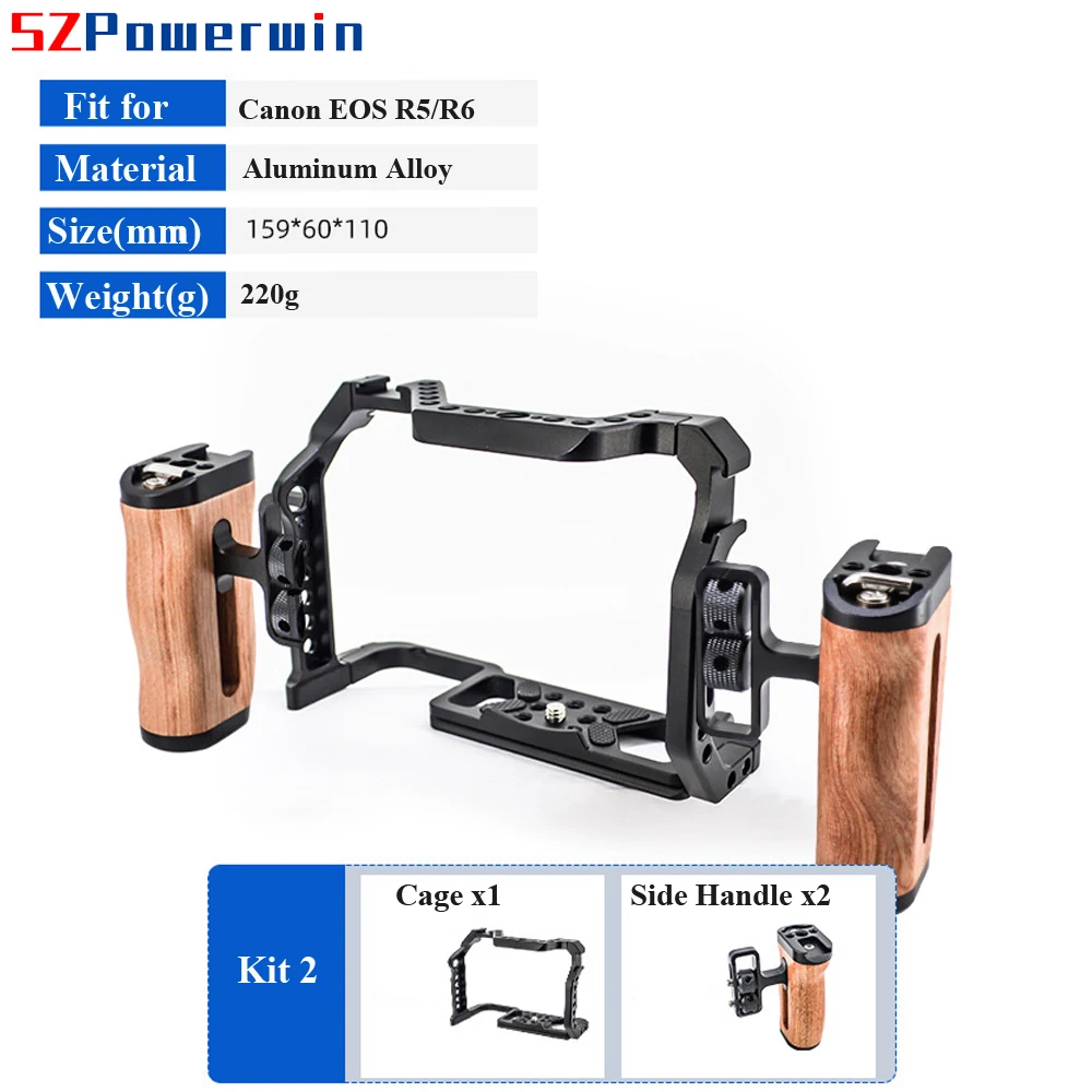 Powerwin For Canon EOS R5 R6 C - Camera Cage Rig Dslr recension och pris