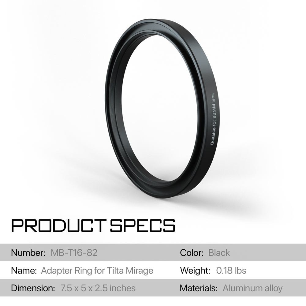 TILTA MB-T16 Lens Adapter Ring - Matte Box 4X5.65 recension och pris