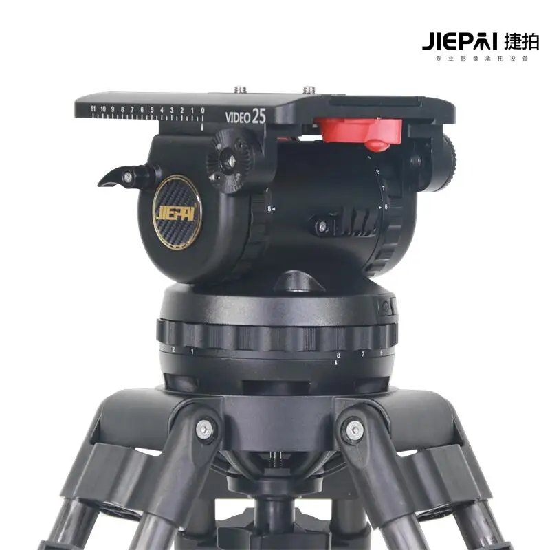 JIEPAI JP-V25T 40KG Heavy Duty - Video Head Tripod Carbon Fiber recension och pris