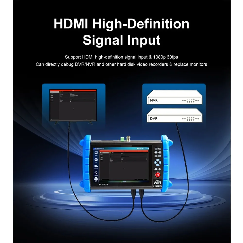 NOYAFA NF-722 IPC CCTV Tester  - Camera Monitor 7 Inch Hdmi 4K recension och pris