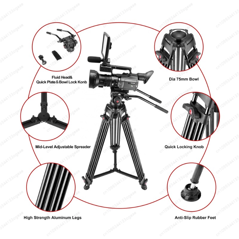 New Fluid Drag Head Heavy Duty - Video Tripod Fluid Head 75Mm recension och pris