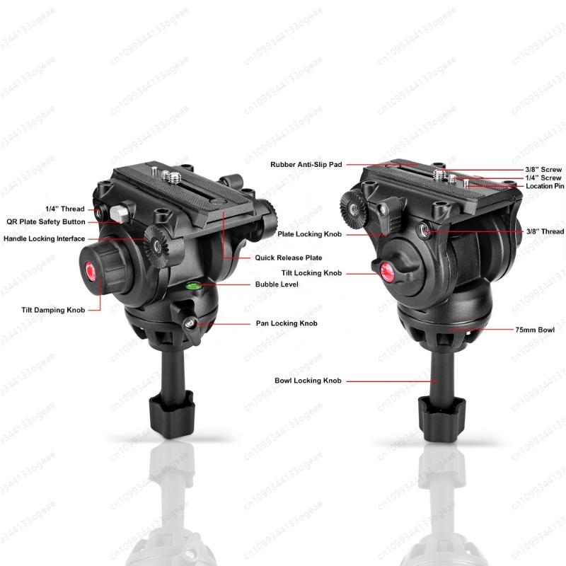 New Fluid Drag Head Heavy Duty - Video Tripod Fluid Head 75Mm recension och pris