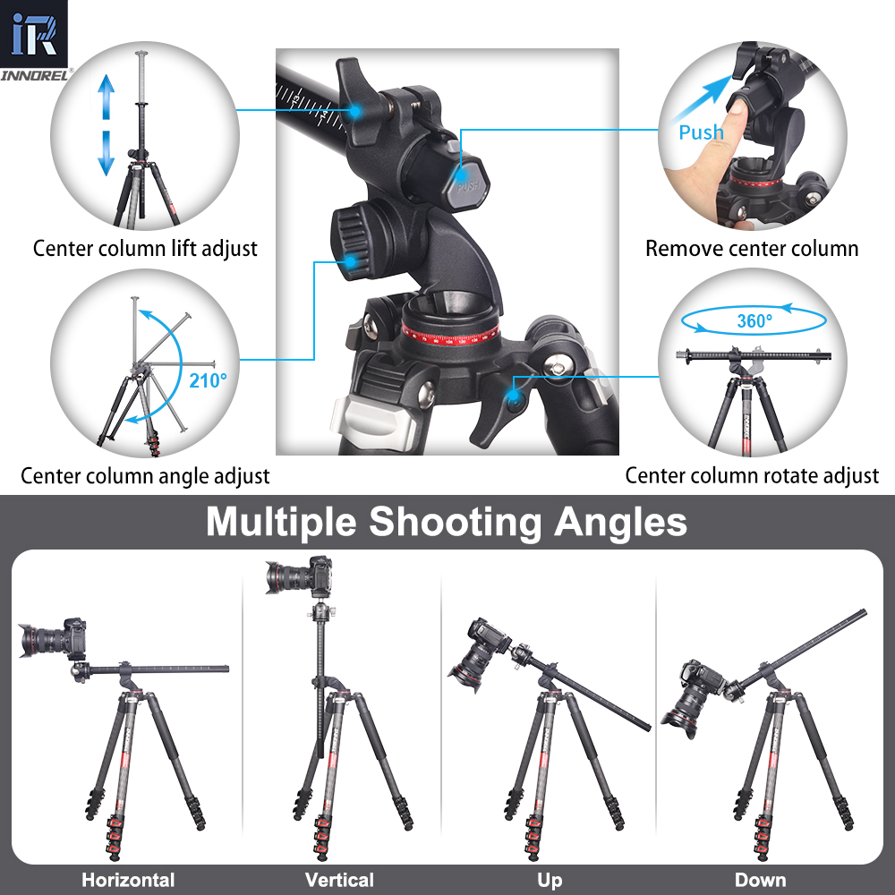 INNOREL YT284C Professional Ca - Video Head Tripod Carbon Fiber recension och pris