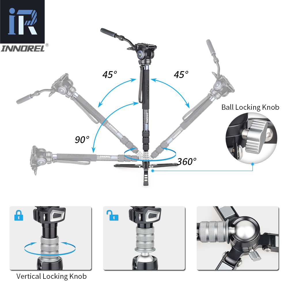 INNOREL VM75CK 10 Layers Carbo - Video Head Tripod Carbon Fiber recension och pris