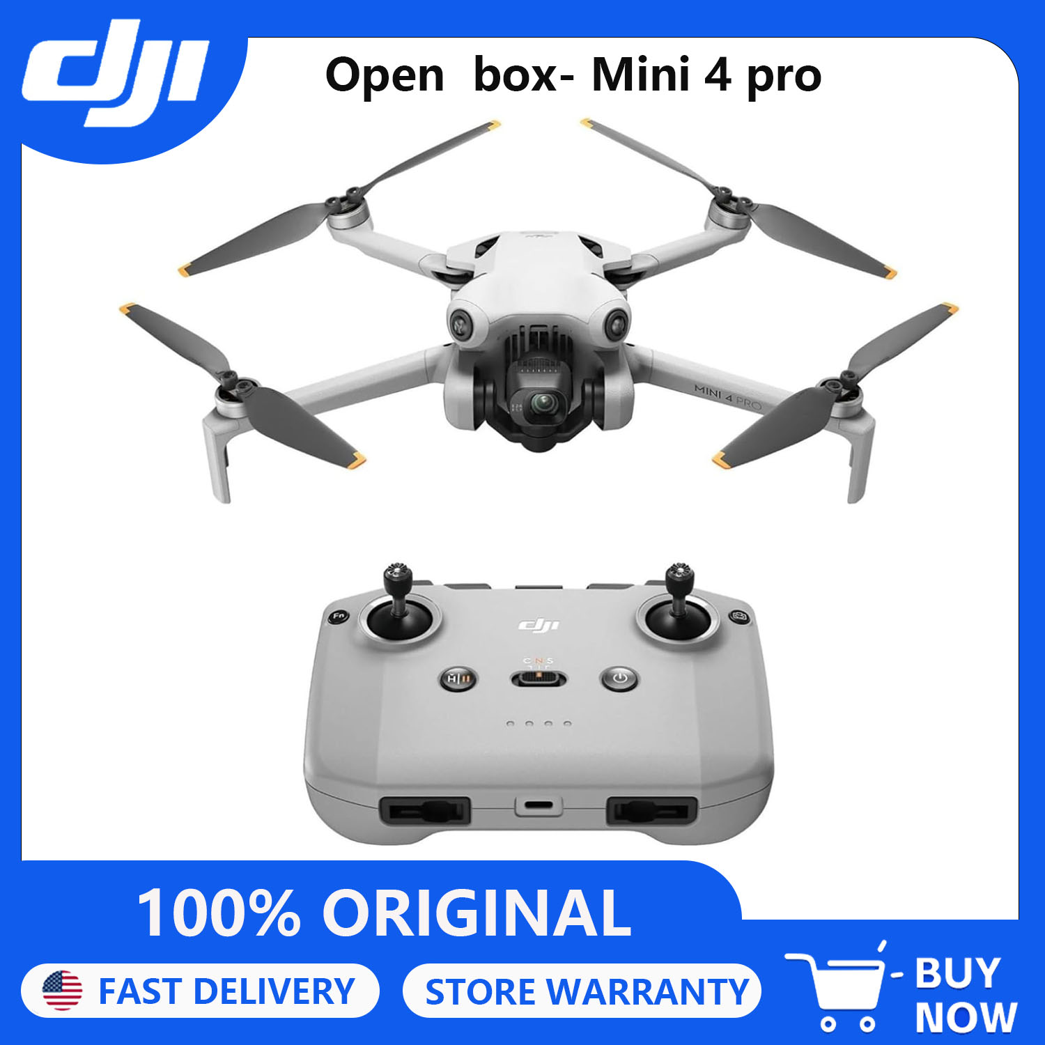 Open Box-DJI Drones Mini 4 Pro - Camera Gimbal Stabilizer 3 Axis Dslr recension och pris