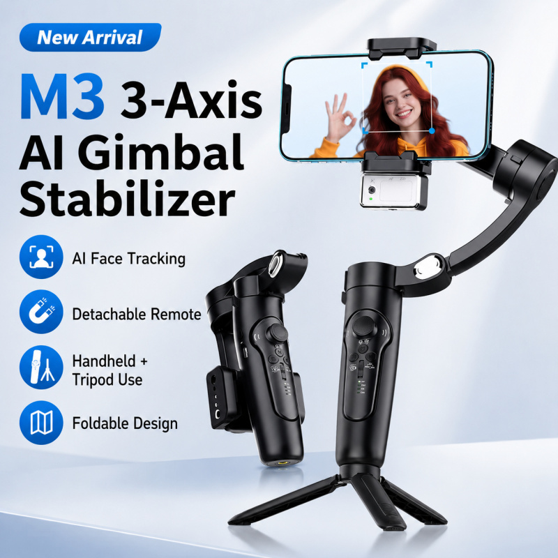 M3 3-Axis Smartphone Gimbal St - Gimbal Stabilizer For Phone 3 Axis recension och pris