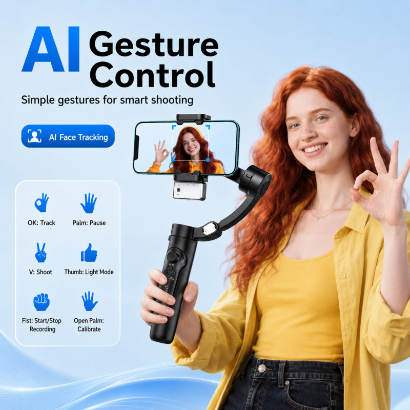 M3 3-Axis Smartphone Gimbal St - Gimbal Stabilizer For Phone 3 Axis recension och pris